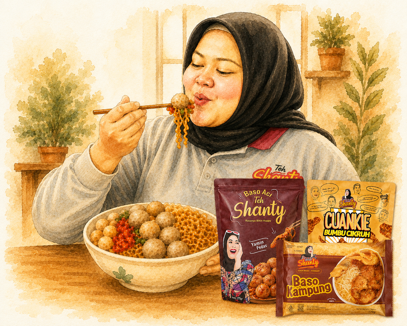 Happy di Meja Makan