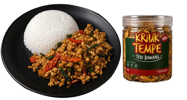Tempe Kriuk siap saji