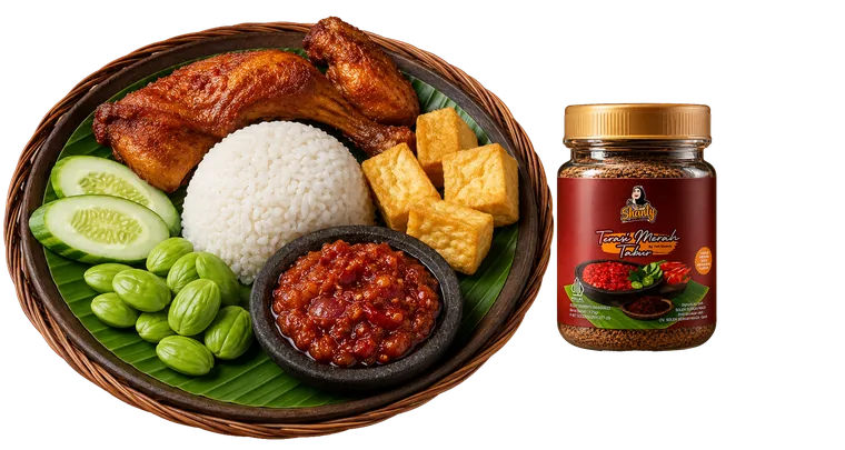 Terasi Merah Tabur siap saji